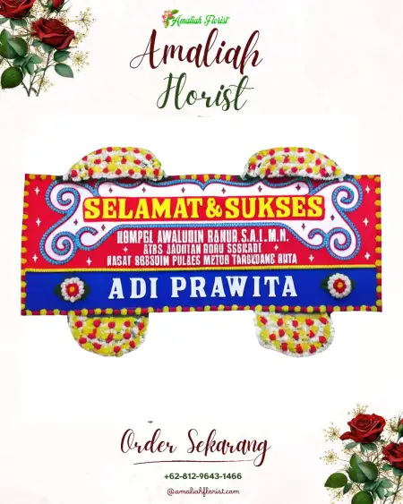 Papan Bunga Ucapan Selamat Karangsoka